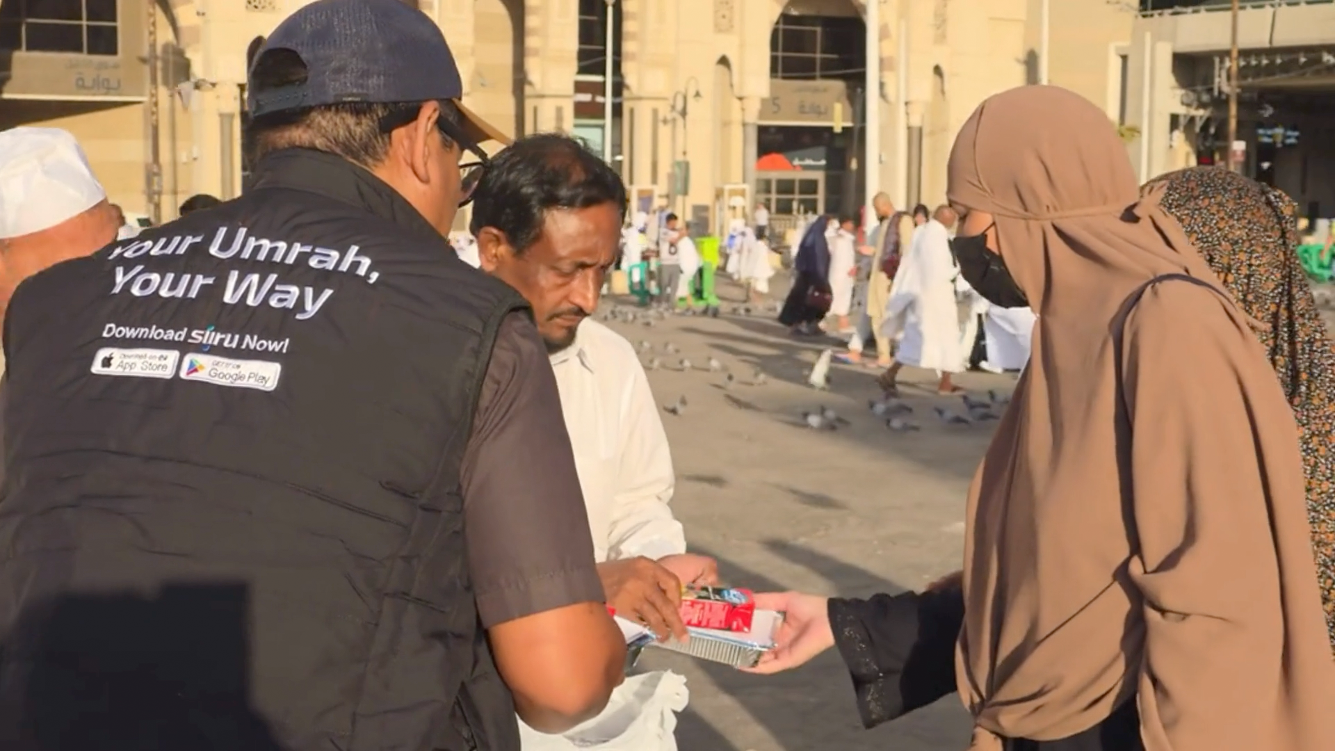 Sharing meals with pilgrims in the Holy Land